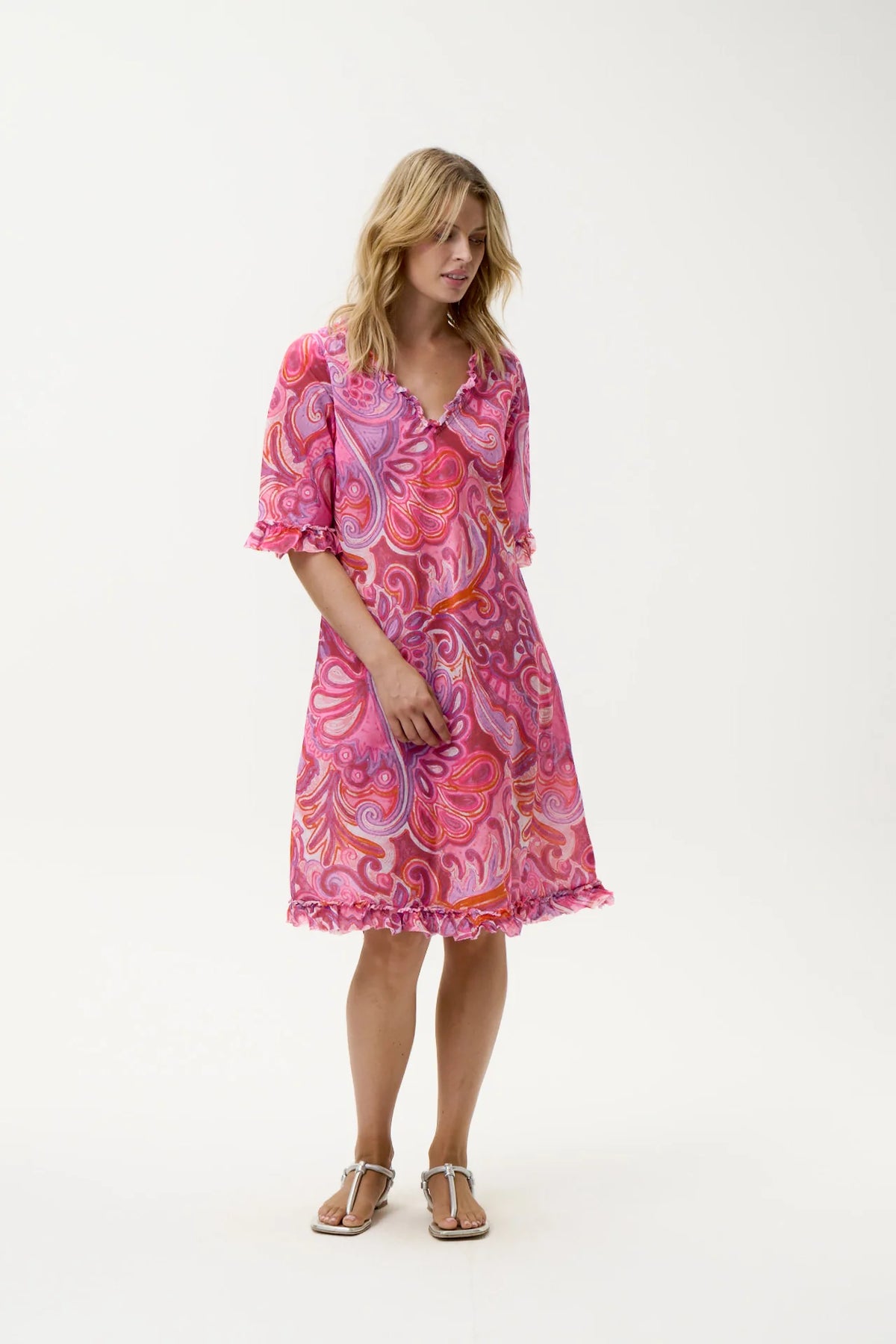 One Season Middy Indi Merida Cotton Pink Swirl