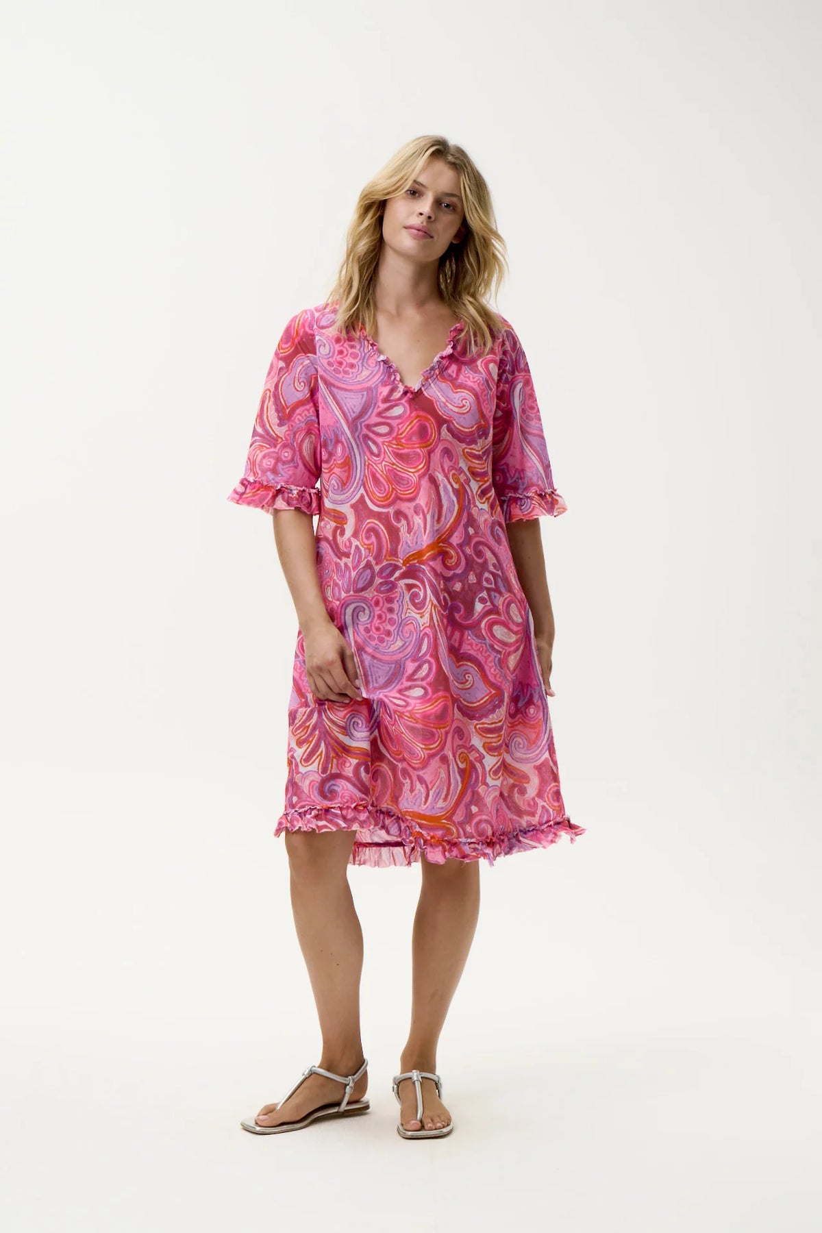 One Season Middy Indi Merida Cotton Pink Swirl