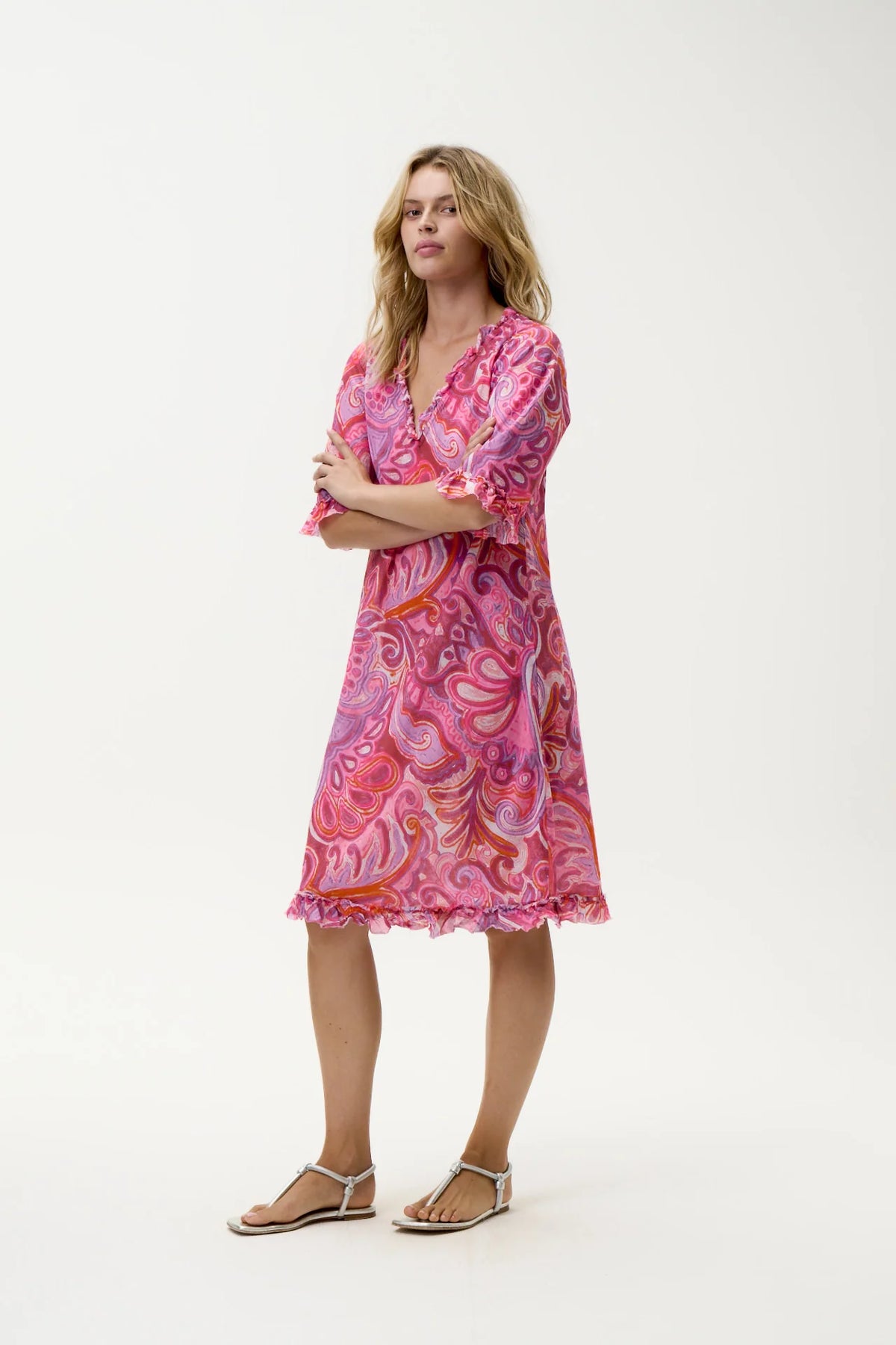 One Season Middy Indi Merida Cotton Pink Swirl