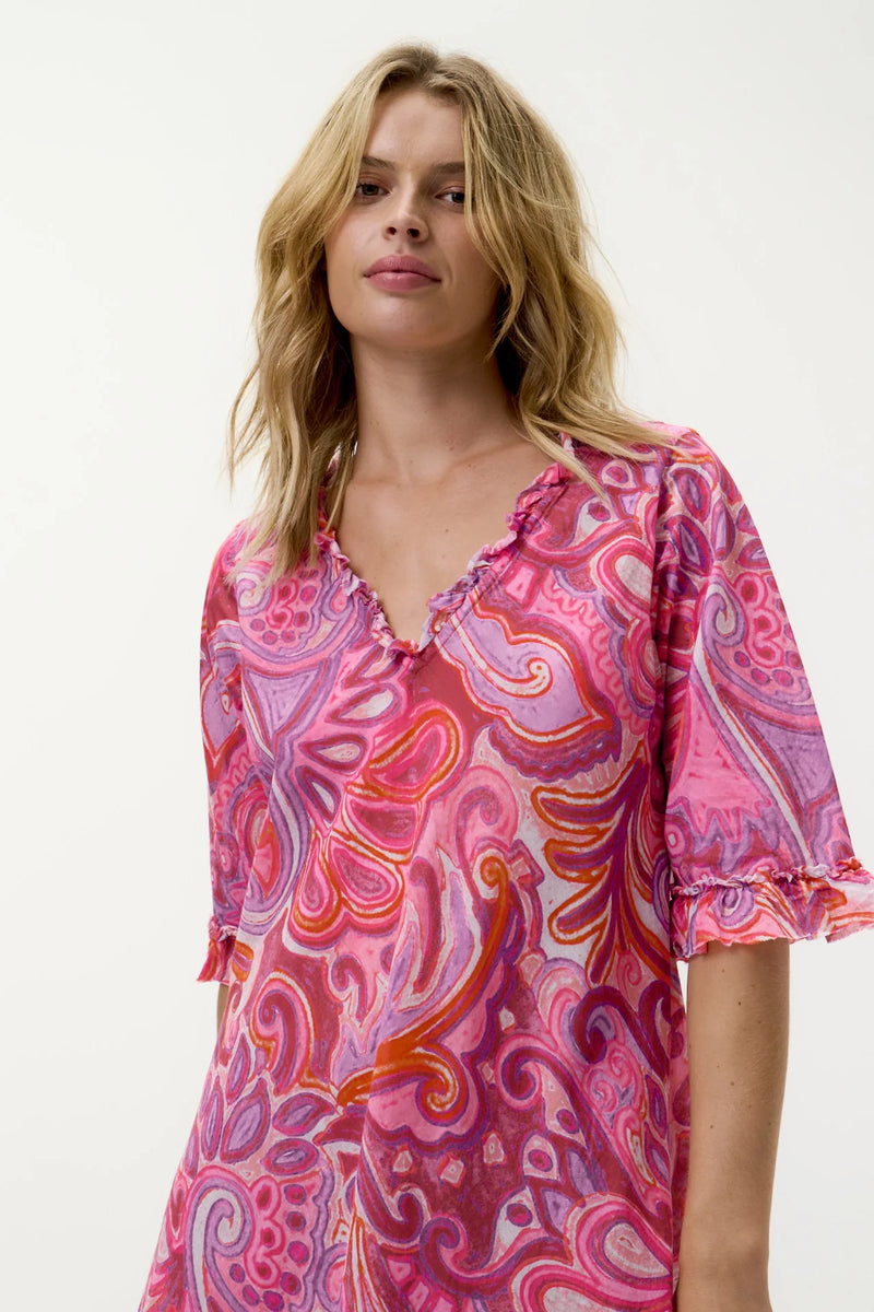 One Season Middy Indi Merida Cotton Pink Swirl