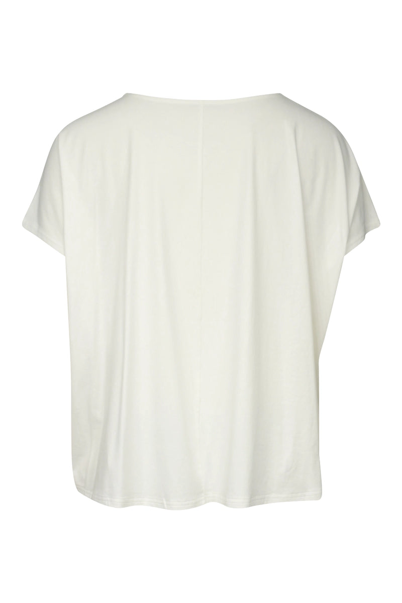 Moyuru Printed Tee in White/Black 251026
