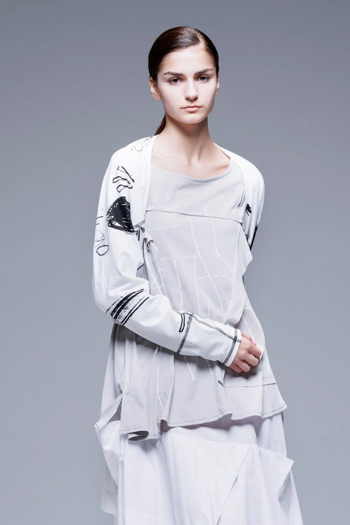 Moyuru 100% Long /Sl Cotton printed Tee 251033