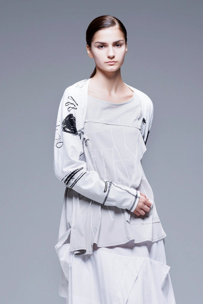 Moyuru 100% Long /Sl Cotton printed Tee 251033