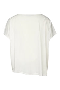 Moyuru Printed S/S Tee in White/Black 251039