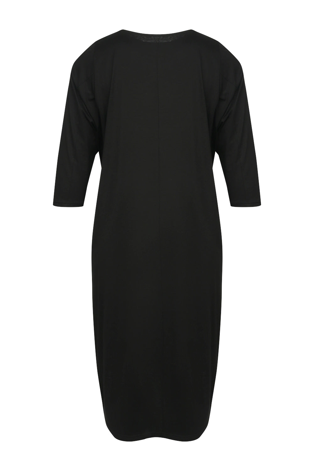 Moyuru 100% Cotton Printed Dress in Black 251040