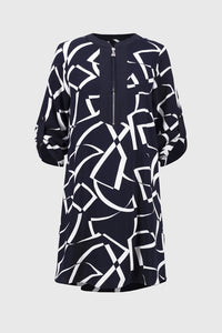 Joseph Ribkoff Woven Geometric Print Straight Dress Jr251143
