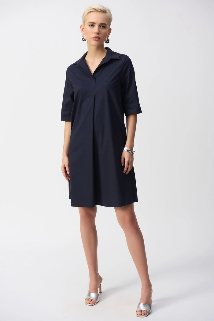 Joseph Ribkoff Stretch Poplin Trapeze Dress Jr251153