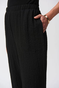 Joseph Ribkoff Seersucker Wide Leg Pull-On Pants Jr251227
