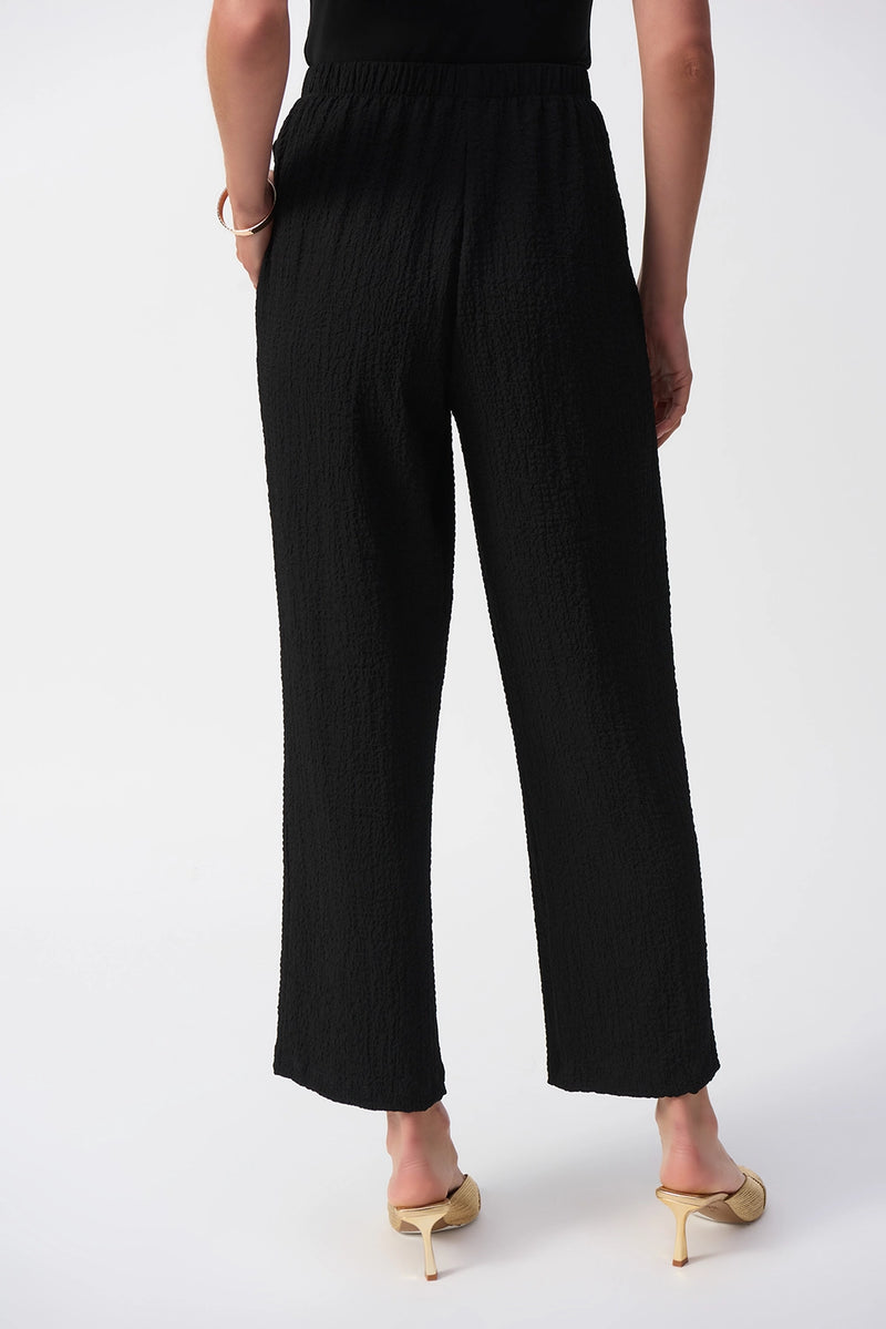 Joseph Ribkoff Seersucker Wide Leg Pull-On Pants Jr251227