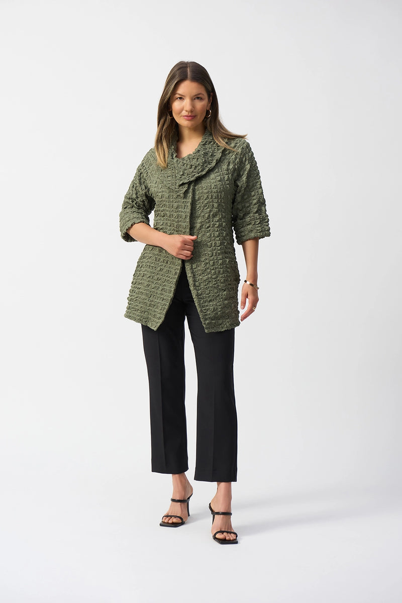 Joseph Ribkoff Bubble Jacquard Trapeze Coat Jr251234