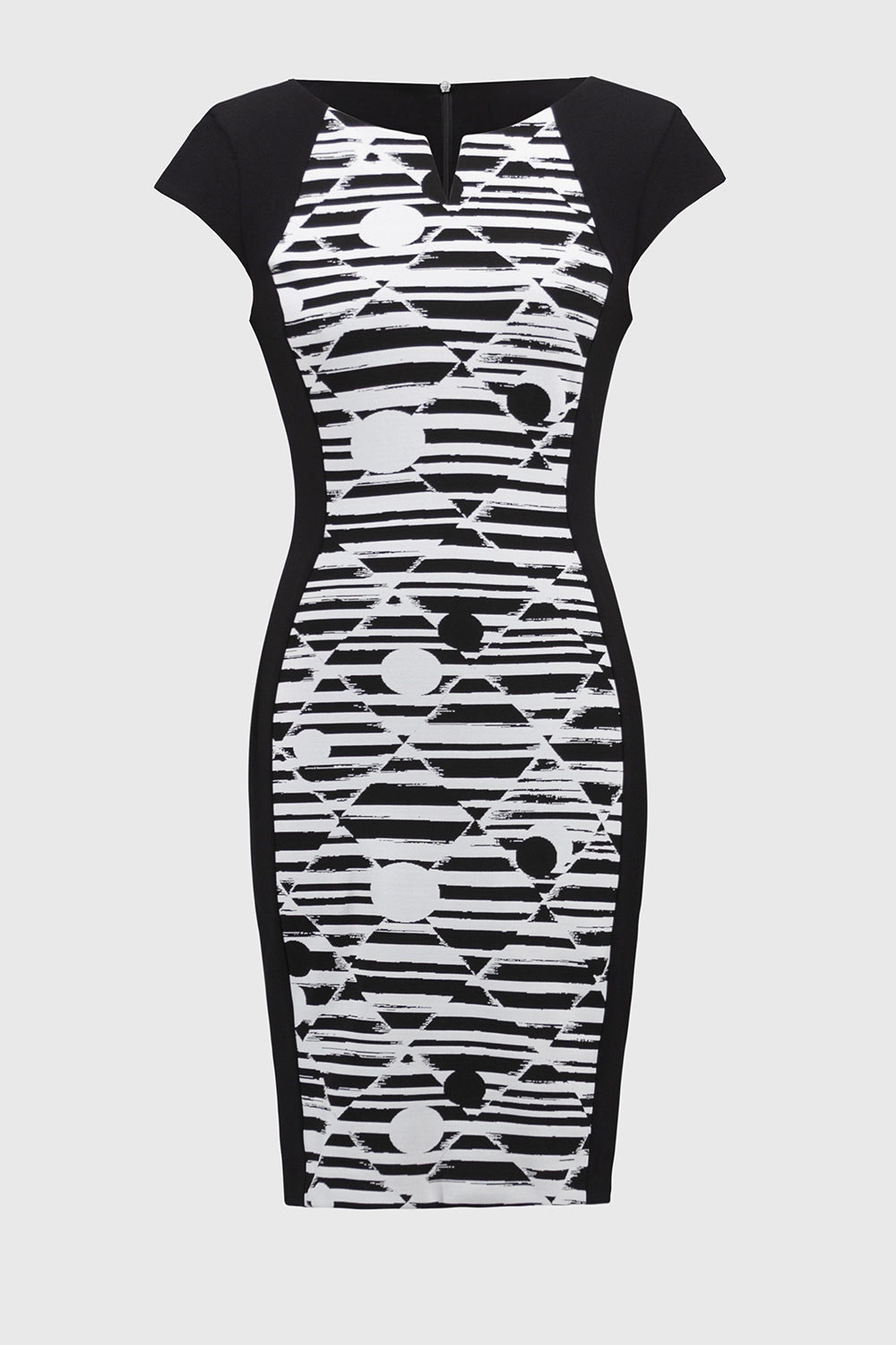 Joseph Ribkoff Jacquard Geometric Print Sheath Dress Jr251237