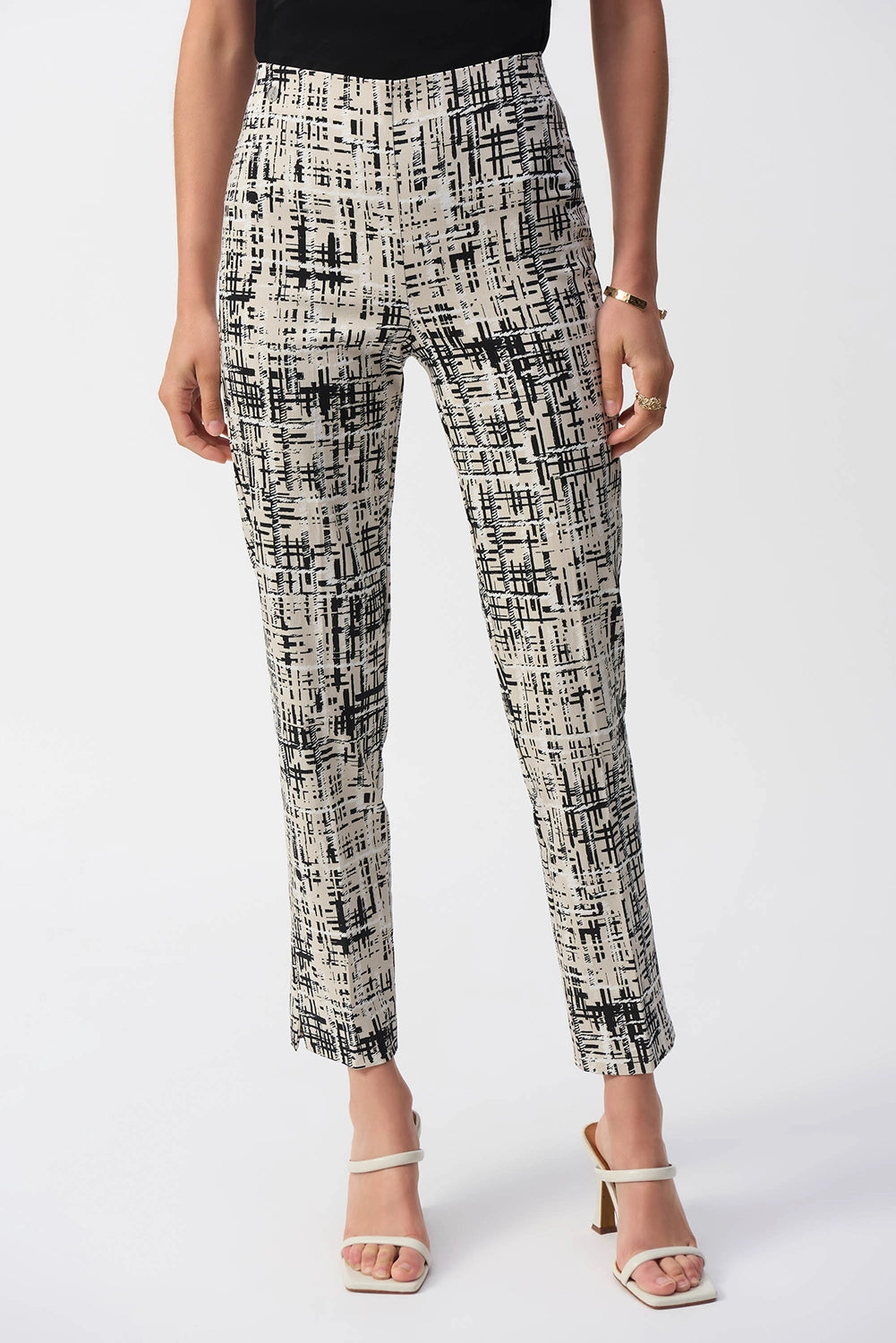 Joseph Ribkoff Millennium Abstract Print Slim Fit Pants Jr251259