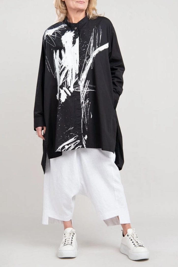 Moyuru Printed Long Cotton Shirt 251445