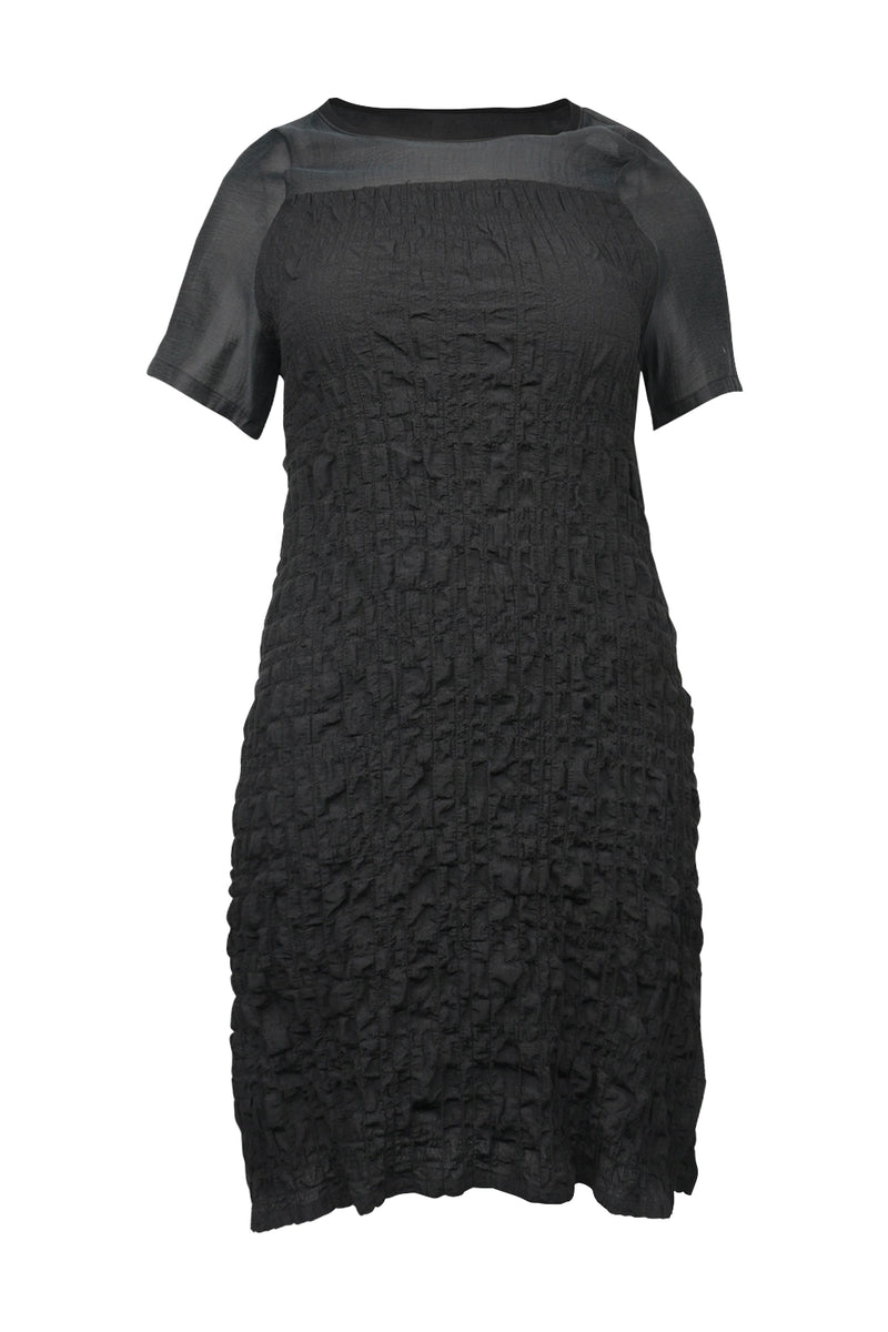 Moyuru SeaSucker Dress in Black 251610