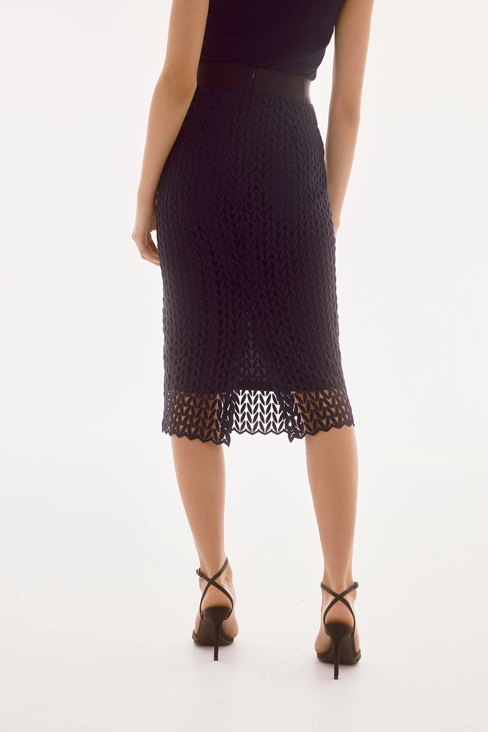 Joseph Ribkoff Signature | Guipure Lace Pencil Skirt Jr251755