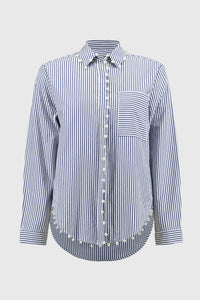 Joseph Ribkoff Striped Stretch Cotton Shirt Jr251942