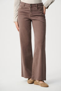 Joseph Ribkoff Classic Wide-Leg Stretch Jeans in Mink Jr251968F26