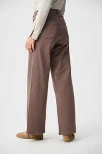 Joseph Ribkoff Classic Wide-Leg Stretch Jeans in Mink Jr251968F26