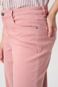 Joseph Ribkoff Classic Wide-Leg Stretch Jeans in Vintage Rose Jr251968F26