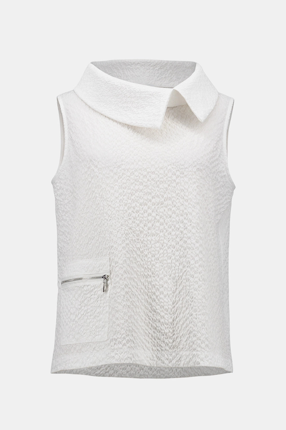 Joseph Ribkoff Seersucker Sleeveless Straight Top Jr252211