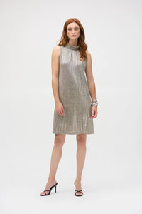 Joseph Ribkoff Foiled Novelty Knit Straight Dress Jr252216
