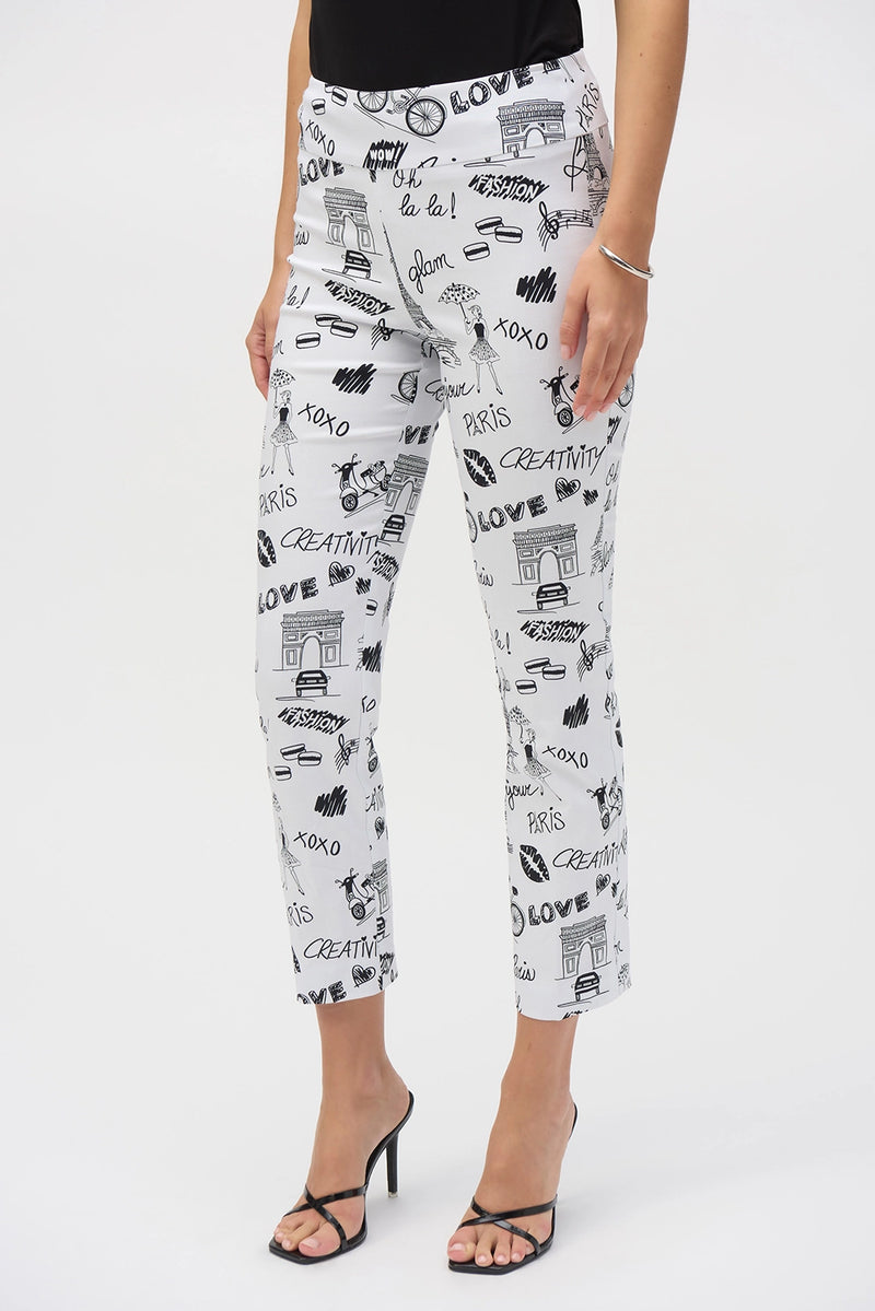 Joseph Ribkoff Millennium Print Straight Leg Pants Jr252233