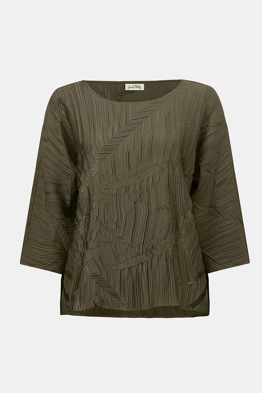 Joseph Ribkoff Pleated Satin Boxy Top Jr253002