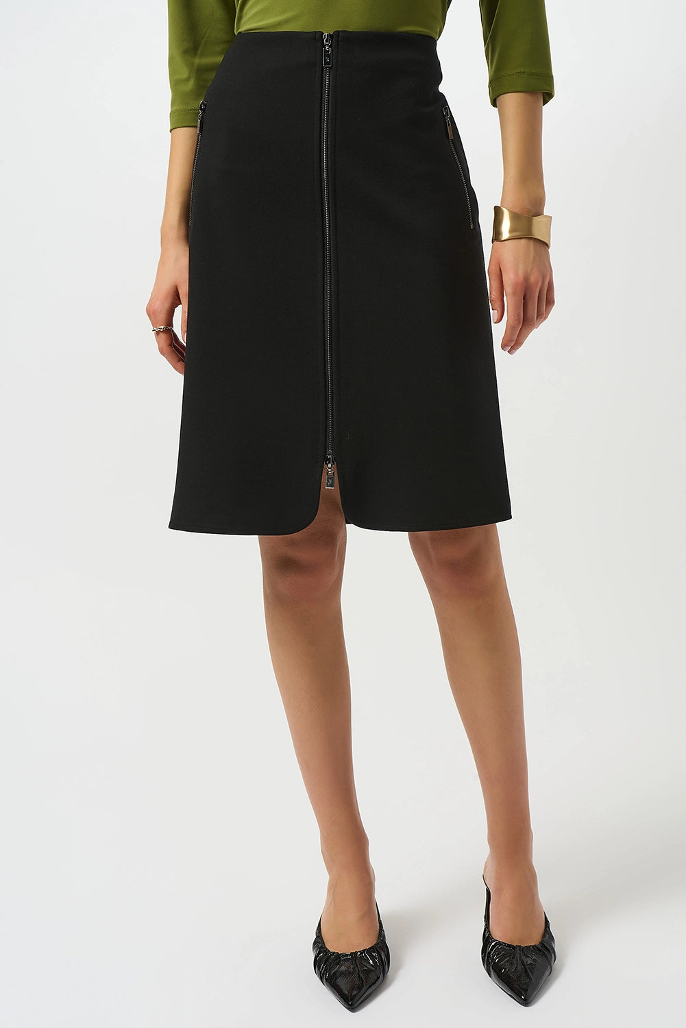 Joseph Ribkoff Heavy Knit A-Line Skirt Jr253036