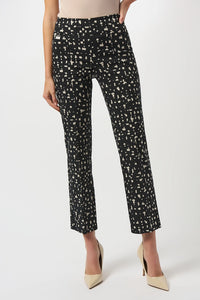 Joseph Ribkoff Millennium Abstract Print Straight Pull-On Pants Jr253097