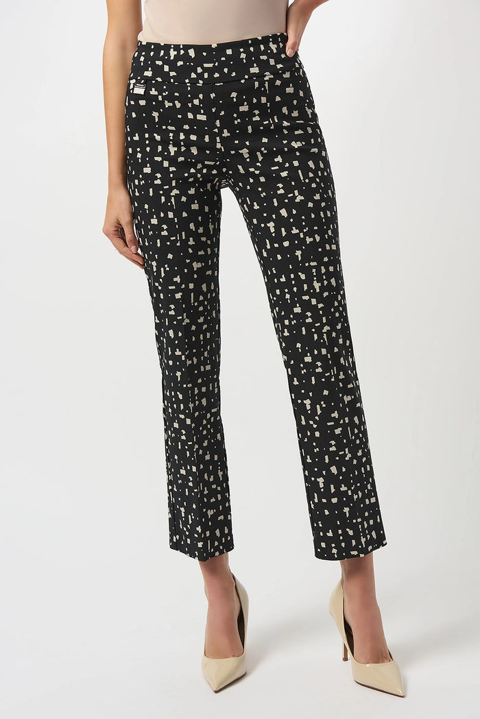 Joseph Ribkoff Millennium Abstract Print Straight Pull-On Pants Jr253097