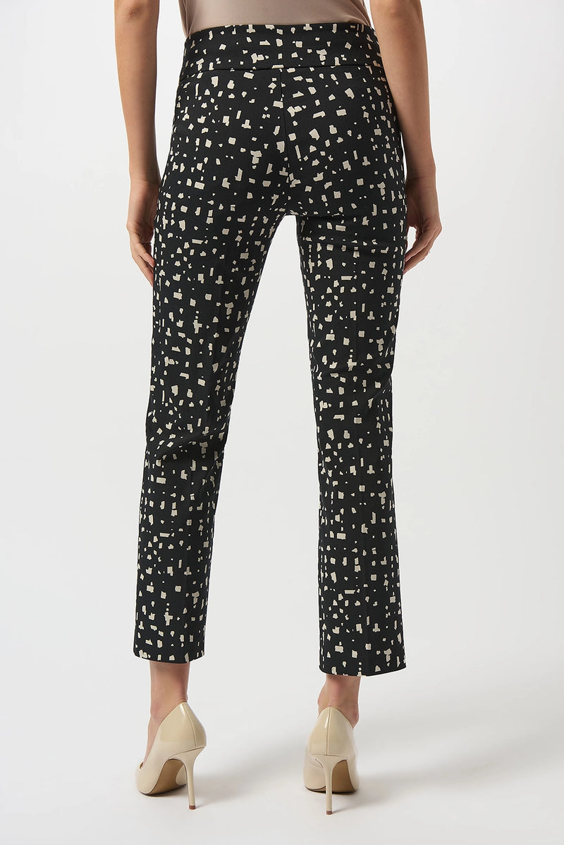 Joseph Ribkoff Millennium Abstract Print Straight Pull-On Pants Jr253097