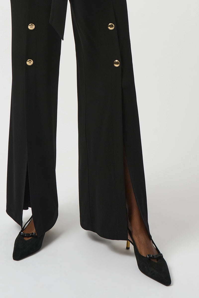 Joseph Ribkoff Moss Crepe Wide-Leg Jumpsuit Jr253119