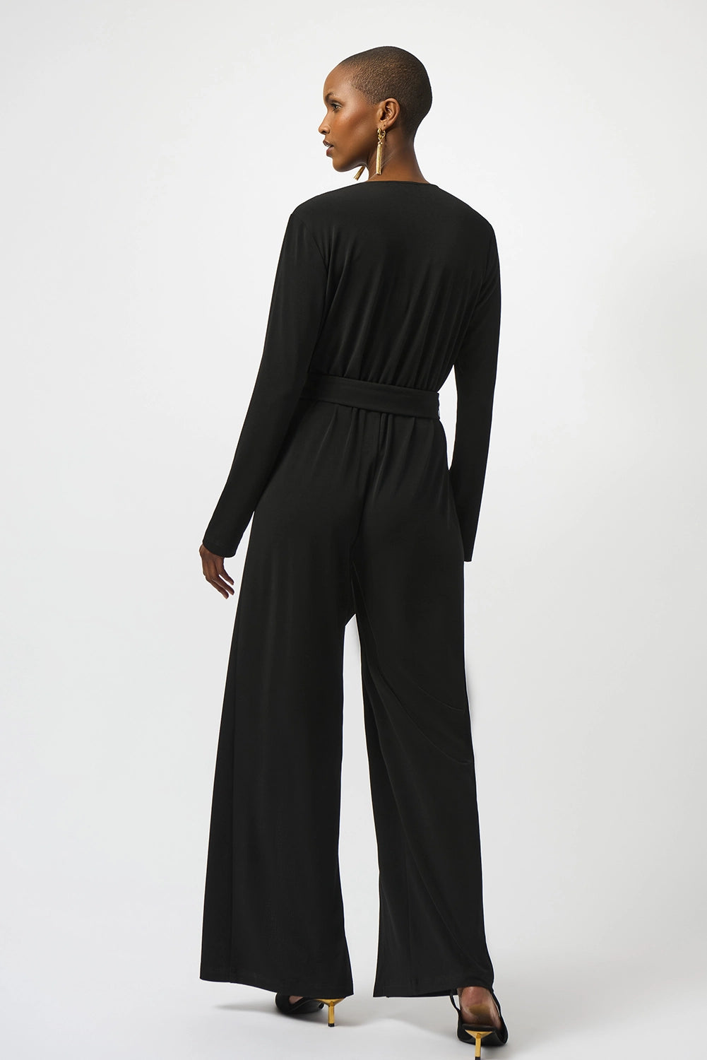 Joseph Ribkoff Moss Crepe Wide-Leg Jumpsuit Jr253119