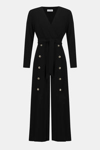 Joseph Ribkoff Moss Crepe Wide-Leg Jumpsuit Jr253119