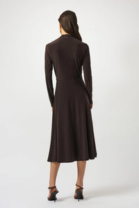 Joseph Ribkoff Silky Knit Fit and Flare Wrap Dress Jr253235