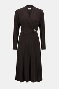 Joseph Ribkoff Silky Knit Fit and Flare Wrap Dress Jr253235