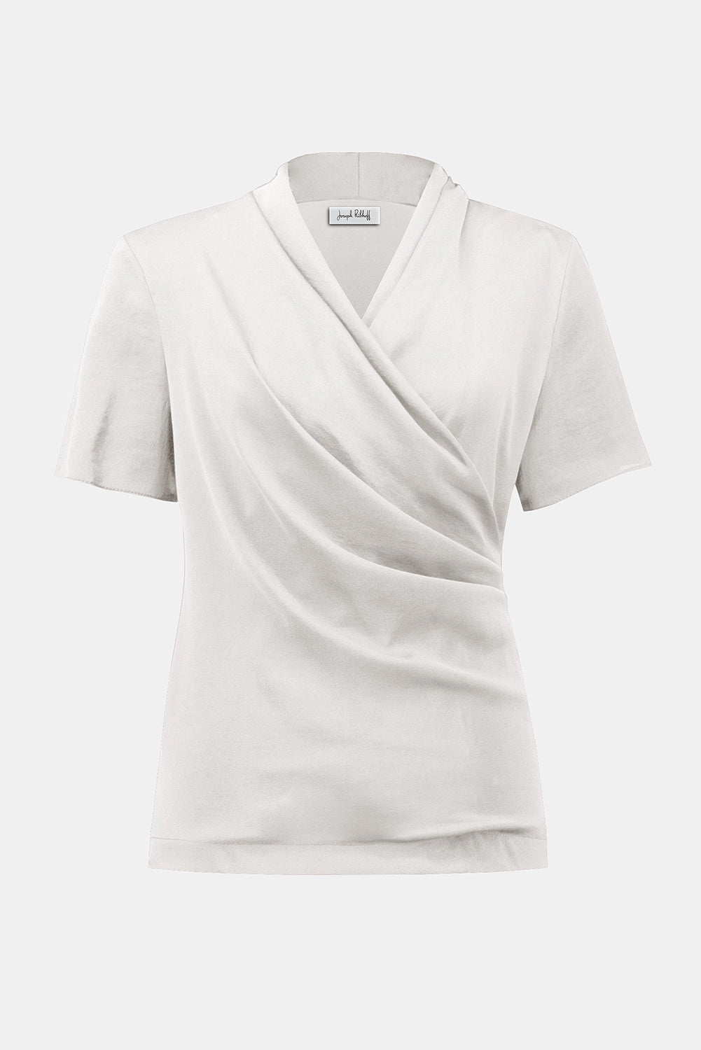 Joseph Ribkoff Recycled Satin And Silky Knit Wrap Top Jr253237