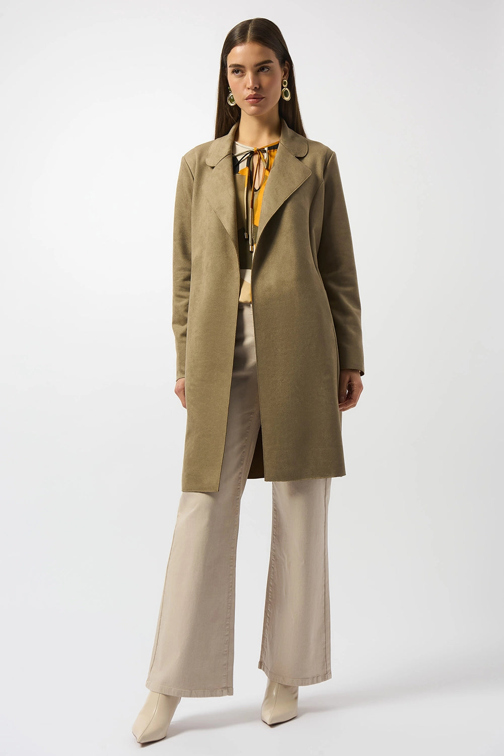Joseph Ribkoff Scuba Suede Straight Coat Jr253252