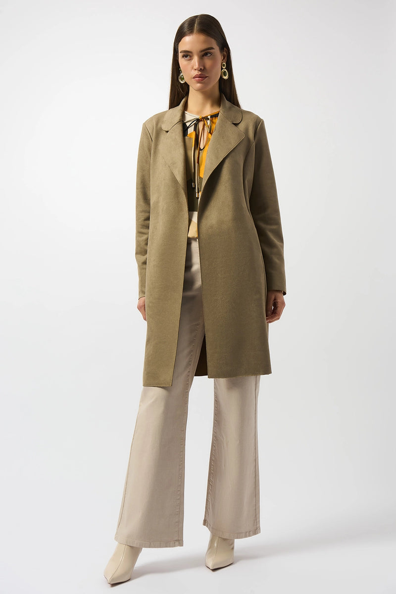Joseph Ribkoff Scuba Suede Straight Coat Jr253252