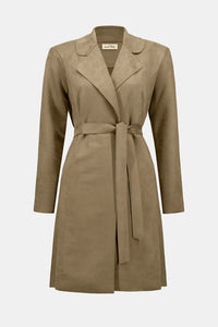 Joseph Ribkoff Scuba Suede Straight Coat Jr253252