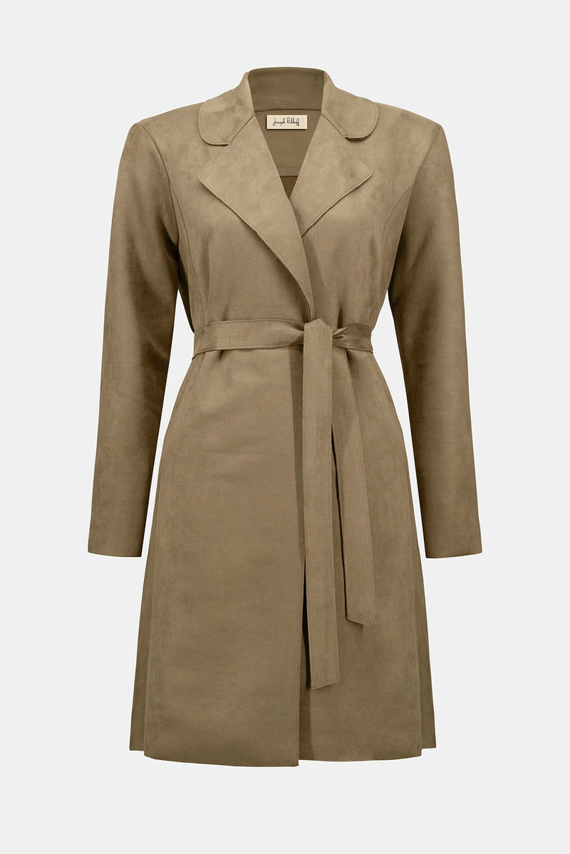 Joseph Ribkoff Scuba Suede Straight Coat Jr253252