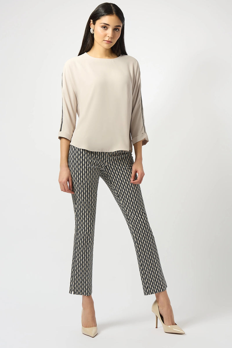 Joseph Ribkoff Millennium Print Straight Leg Pull-On Pants Jr253268