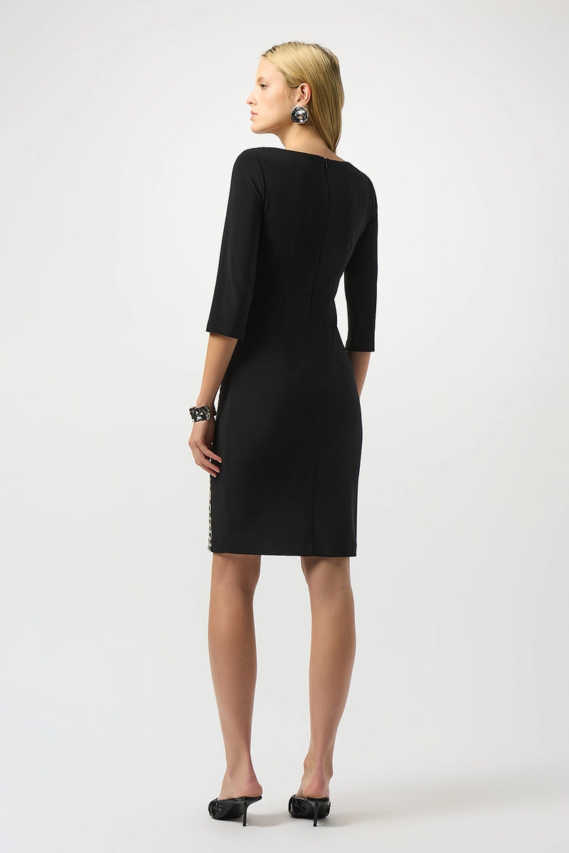 Joseph Ribkoff Jacquard Geometric Print Sheath Dress Jr253284