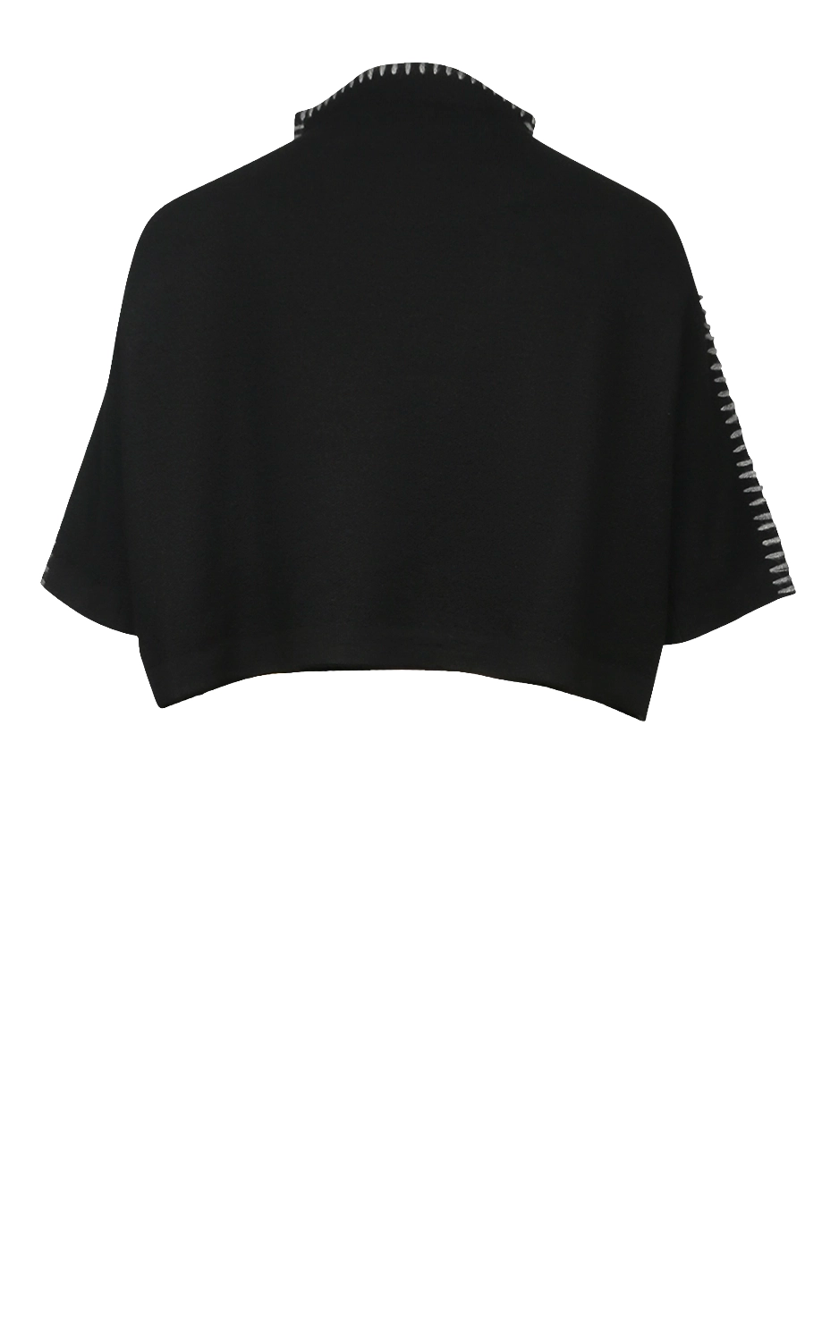 Moyuru Hasui Crop Knit in Black 253 311