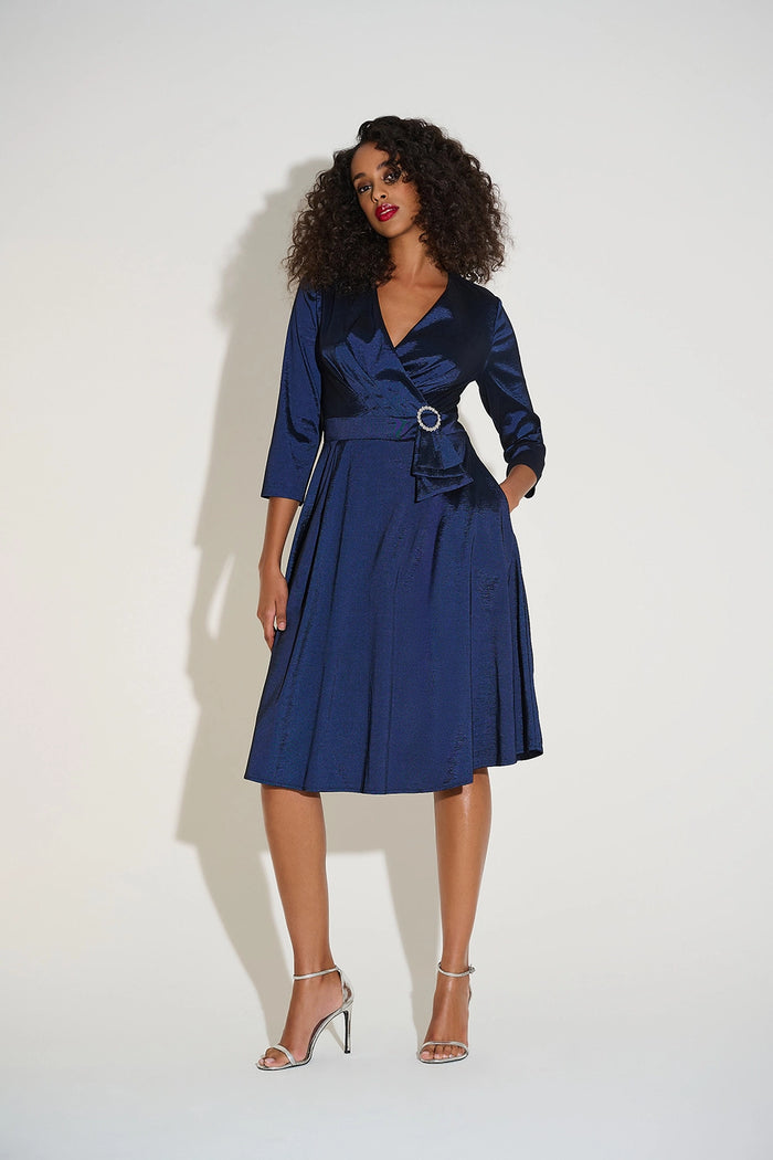 Joseph Ribkoff  Stretch Taffeta Fit & Flare Dress Jr253777