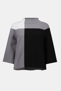 Joseph Ribkoff Jacquard Sweater Colour Block Pullover Jr253907