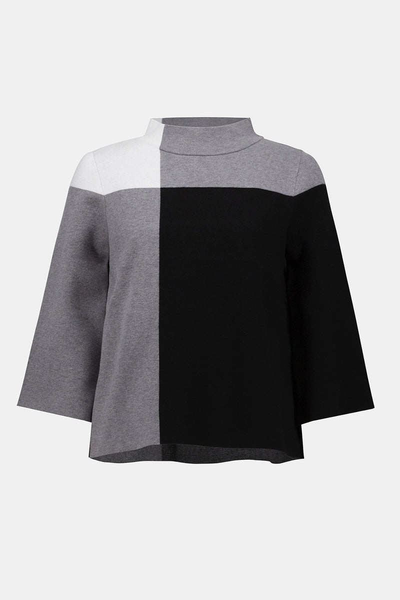 Joseph Ribkoff Jacquard Sweater Colour Block Pullover Jr253907