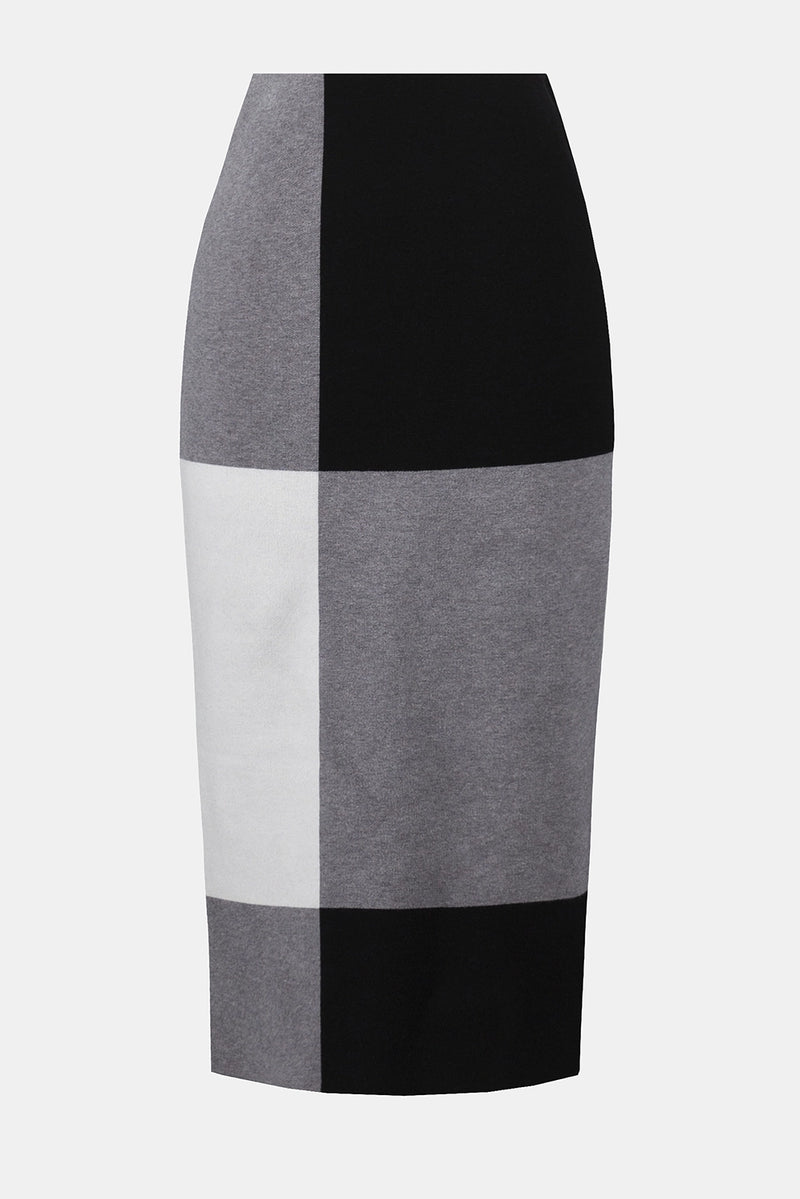 Joseph Ribkoff Jacquard Sweater Colour Block Skirt Jr253908