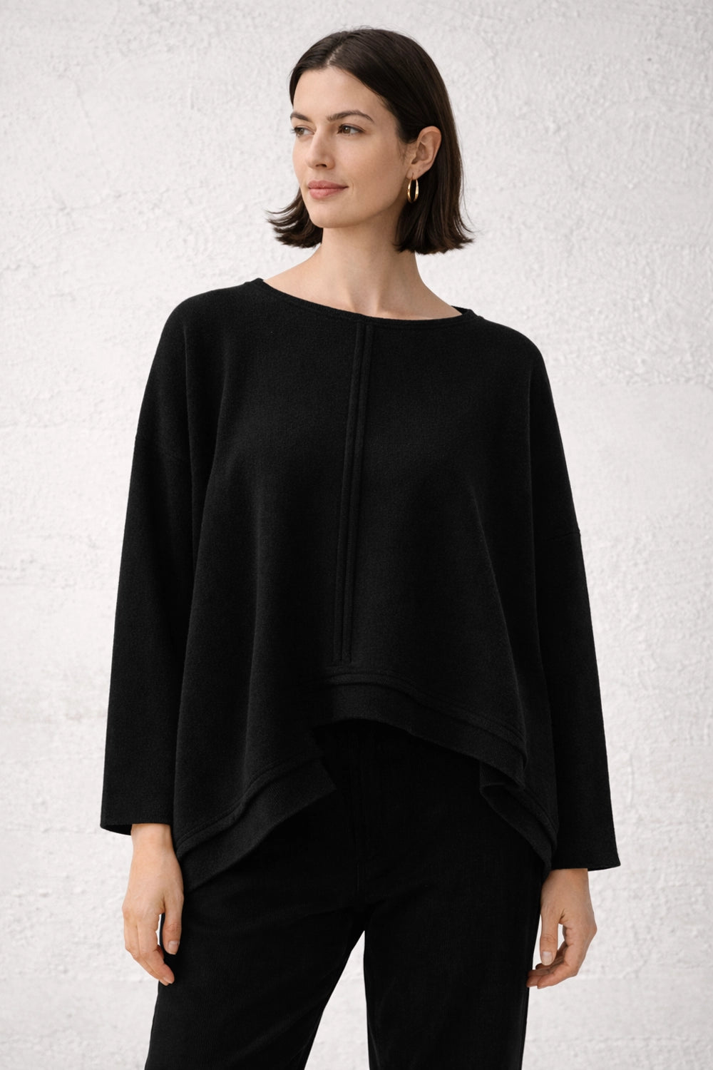 Moyuru Black Wool Top  253 315
