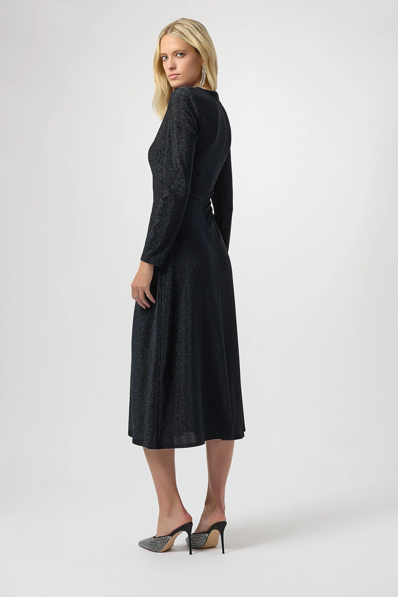 Joseph Ribkoff Sparkle Knit Fit & Flare Dress Jr254082